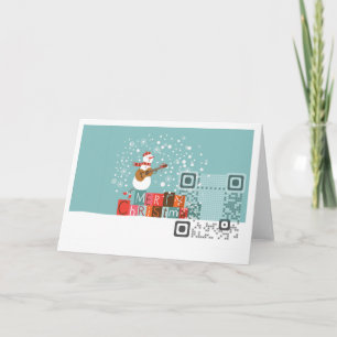 Kaart van de Code van de groet QR 7 " x5 "