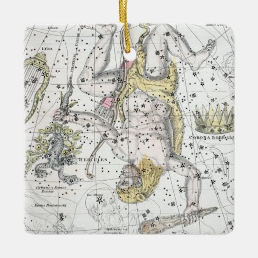 Kaart van de Constellaties Bord VIII Keramisch Ornament (Voorkant)