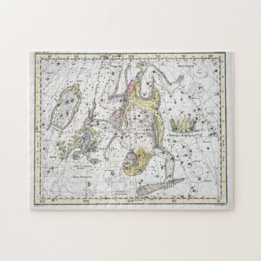Kaart van de Constellaties Bord VIII Legpuzzel (Horizontaal)