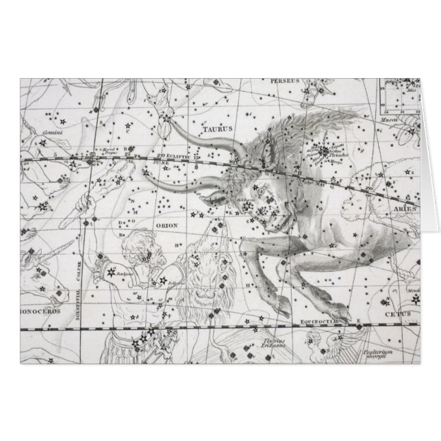 Kaart van de Constellaties Bord XIV (Voorkant Horizontaal)