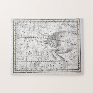 Kaart van de Constellaties Bord XIV Legpuzzel