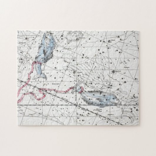 Kaart van de constellaties Bord XXII Legpuzzel (Horizontaal)