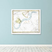 Kaart van de constellaties Bord XXVI Canvas Afdruk (Insitu (Houten vloer))