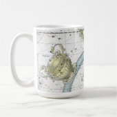 Kaart van de constellaties Bord XXVI Koffiemok (Links)