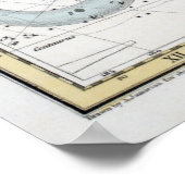 Kaart van de constellaties Bord XXVI Poster (Hoek)