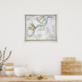 Kaart van de constellaties Bord XXVI Poster (Keuken)