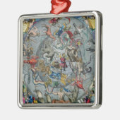 Kaart van de Constellaties van het Noorden Metalen Ornament (Links)