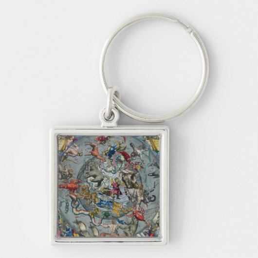 Kaart van de Constellaties van het Noorden Sleutelhanger (Voorkant)