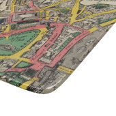 Kaart van de Coronation Route, Londen, Engeland Snijplank (Hoek)