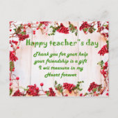 Kaart van de Dag van de Leraar (Voorkant)