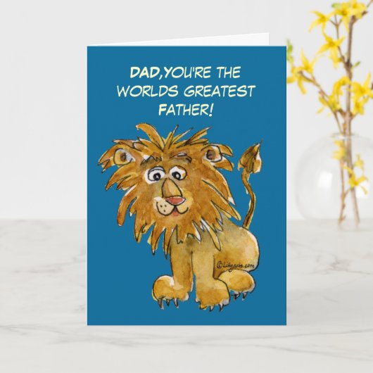 Kaart van de Dag van de Vaders van werelden de (Gele Bloem)