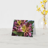 Kaart van de de bloemnota van de Lelie van (Gele Bloem)