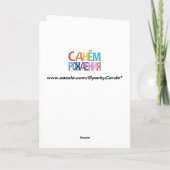 KAART van de de pret Gelukkige Verjaardag van (Achterkant)