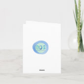 Kaart van de de waterverf de lege nota van de (Achterkant)