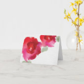 Kaart van de de waterverf de lege nota van de (Gele Bloem)