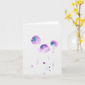 Kaart van de de waterverf de lege nota van de (Gele Bloem)