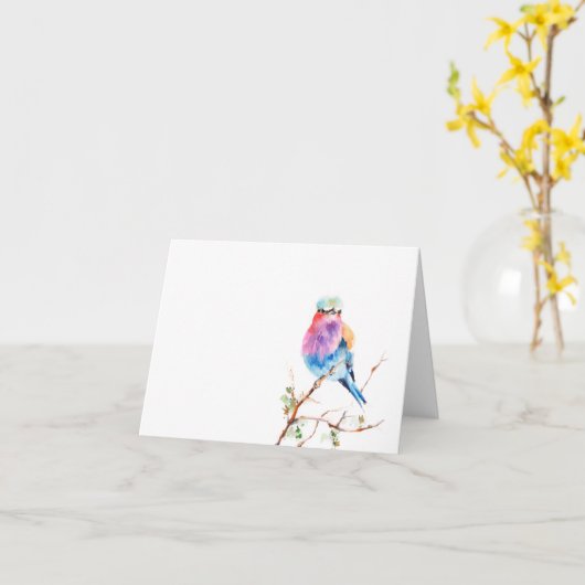 Kaart van de de waterverf de lege nota van de (Gele Bloem)