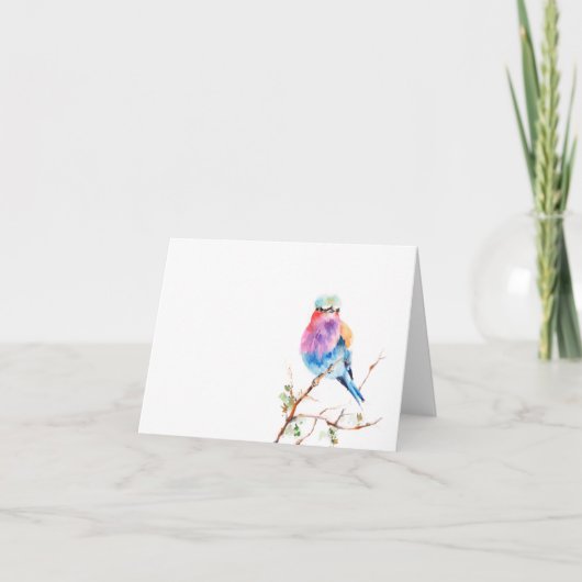 Kaart van de de waterverf de lege nota van de (Voorkant)