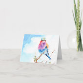 Kaart van de de waterverf de lege nota van de (Voorkant)