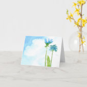 Kaart van de de waterverf de lege nota van de (Gele Bloem)