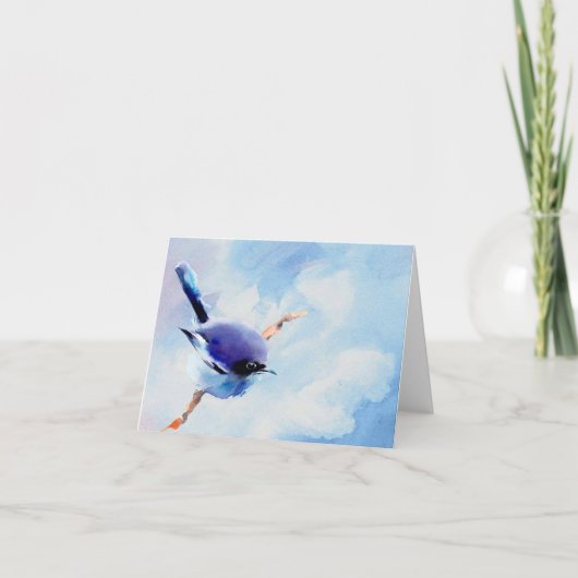 Kaart van de de waterverf de lege nota van de (Voorkant)