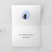 Kaart van de de wolfs de huilende Verjaardag van (Binnen)