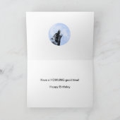 Kaart van de de wolfs de huilende verjaardag van (Binnen)