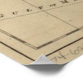 kaart van de dertien kolonies (1774) poster (Hoek)