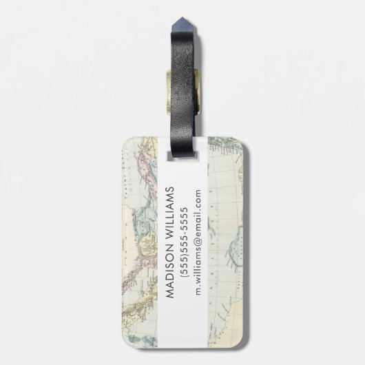 Kaart van de dienstreis van Apostle Paul Bagagelabel