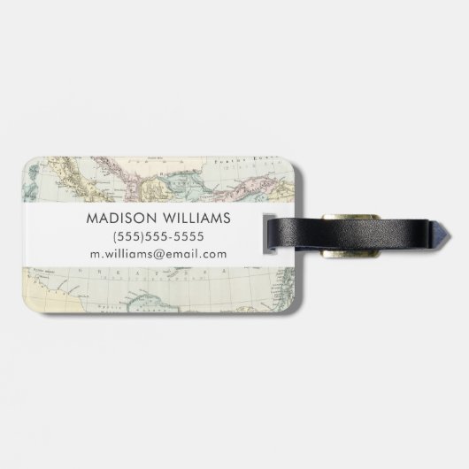 Kaart van de dienstreis van Apostle Paul Bagagelabel (Achterkant horizontaal)