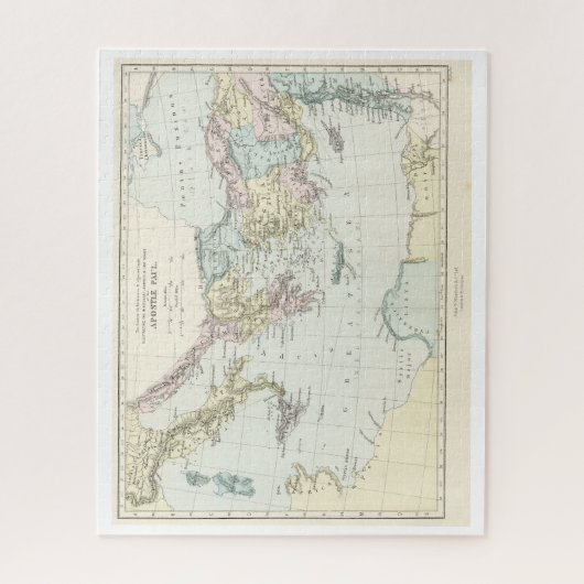 Kaart van de dienstreis van Apostle Paul Legpuzzel (Verticaal)