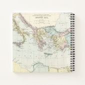 Kaart van de dienstreis van Apostle Paul Notitieboek (Achterkant)