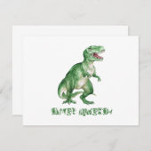 Kaart van de Dinosaur Note Notitiekaartje (Voorkant / Achterkant)