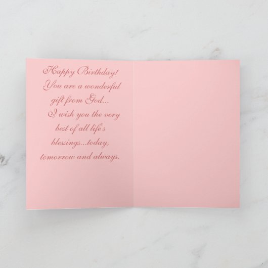 Kaart van de dochterverjaardag (Binnen)