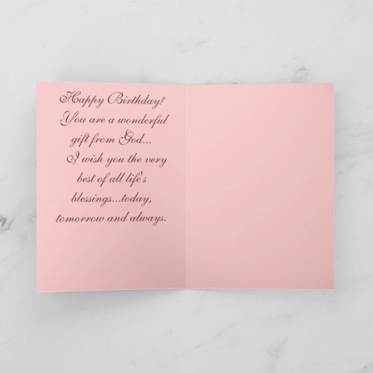 Kaart van de dochterverjaardag (Binnen)