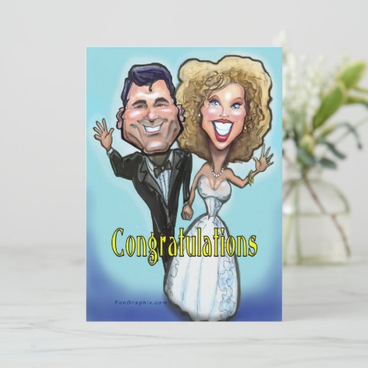 Kaart van de dolladolk van de bruiloft (Staand voorkant)