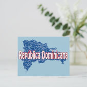 kaart van de Dominicaanse Republiek (Staand voorkant)