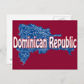 kaart van de Dominicaanse Republiek (Voorkant / Achterkant)