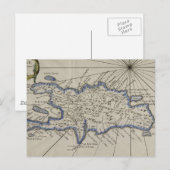 kaart van de Dominicaanse Republiek (1750) (Voorkant / Achterkant)