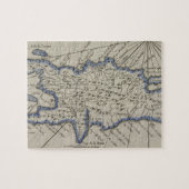  kaart van de Dominicaanse Republiek (1750) Legpuzzel (Horizontaal)