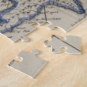  kaart van de Dominicaanse Republiek (1750) Legpuzzel (Zijkant)