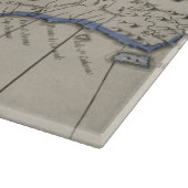  kaart van de Dominicaanse Republiek (1750) Snijplank (Hoek)