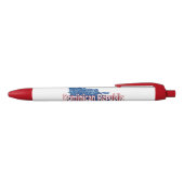 kaart van de Dominicaanse Republiek Zwarte Inkt Pen (Bovenkant)