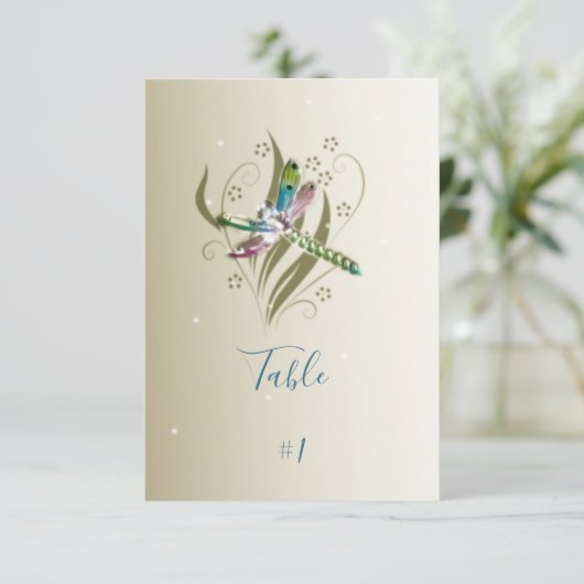 Kaart van de Dragonfly-receptietabel (Staand voorkant)