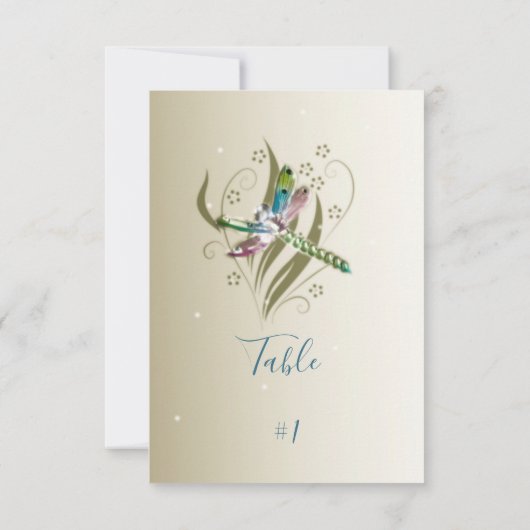 Kaart van de Dragonfly-receptietabel (Achterkant)