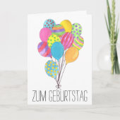 Kaart van de Duitse Birthday (Voorkant)
