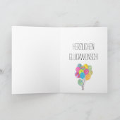Kaart van de Duitse Birthday (Binnen)