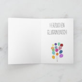 Kaart van de Duitse Birthday (Binnen)