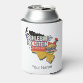 Kaart van de Duitse deelstaat Sleeswijk-Holstein Blikjeskoeler (Blikje Achterkant)