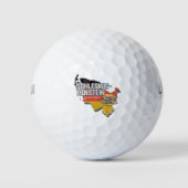 Kaart van de Duitse deelstaat Sleeswijk-Holstein Golfballen (Voorkant)